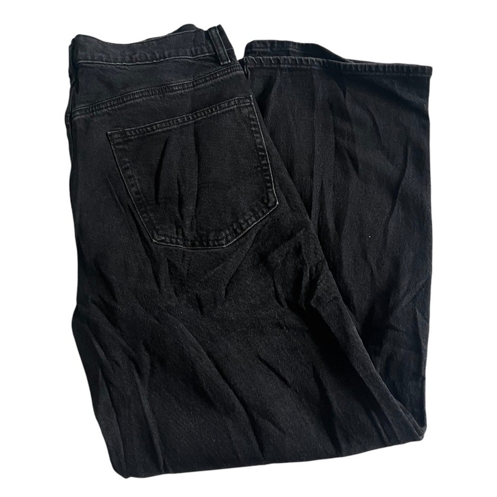 American Eagle Baggy Fit Easyflex Jeans Mens 32x32 (34x30) Black Washed Denim